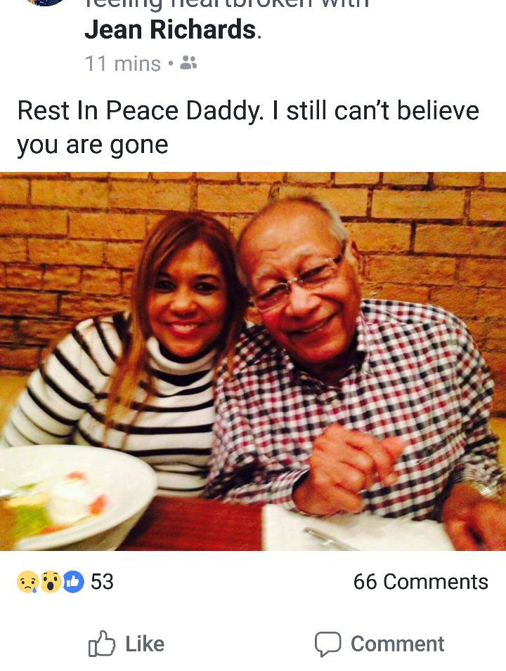 Jean Richards Facebook post